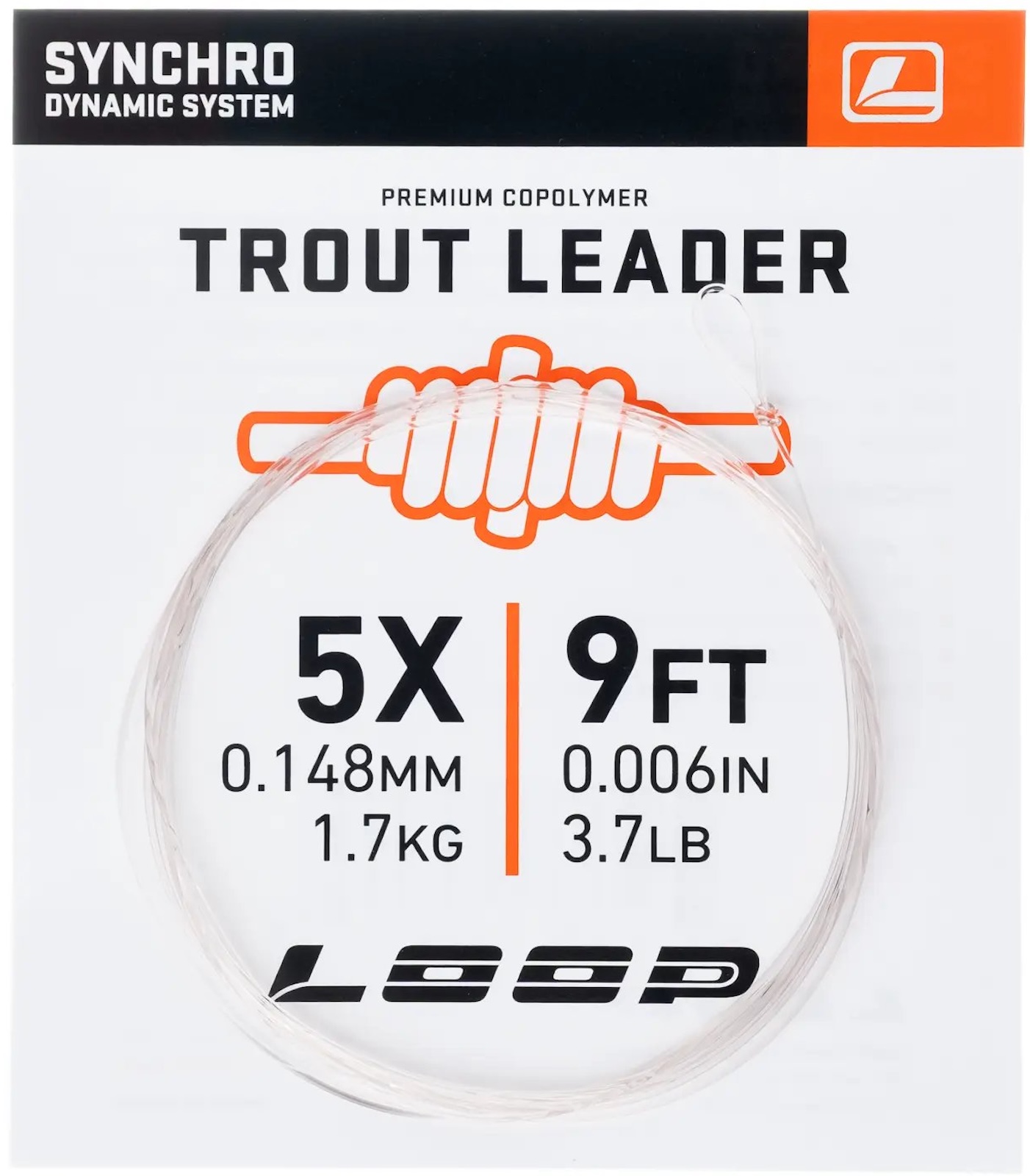 Loop Synchro 9 ft Trout Nylon Leader Vorfach