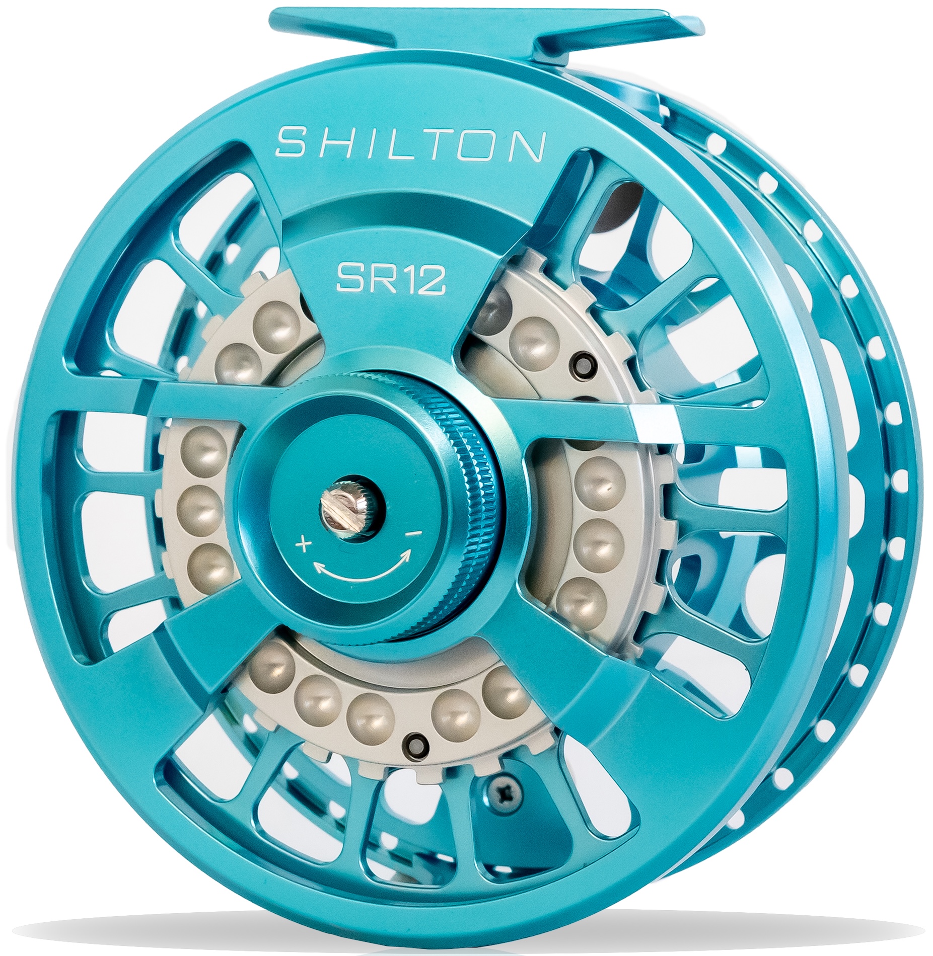 Shilton SR Series Custom Reel Turquoise-Turquoise-Titanium Fliegenrolle