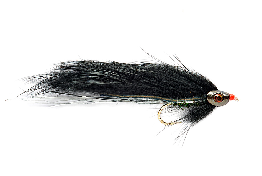 Fulling Mill Streamer - Black Zonker Skullhead