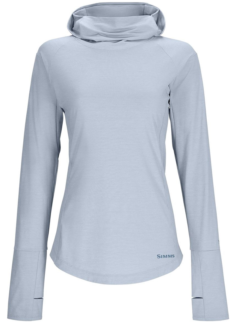 Simms W's Solarflex Cooling Hoody Langarmhemd steel blue