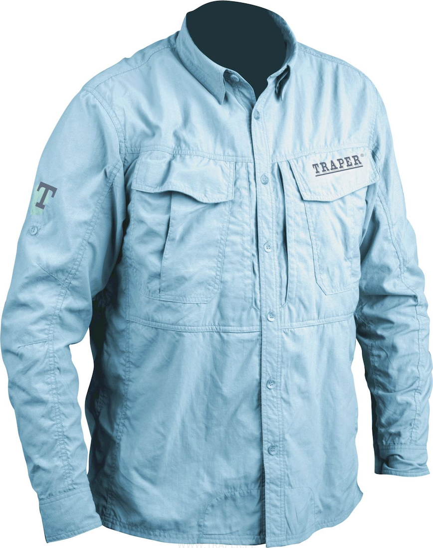 P-26474_Traper_Montana_Guide_Fishing_Shirt_Light_Navy_ Traper Montana Guide Fishing Shirt light navy