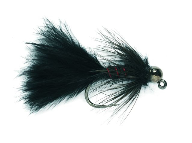 Fulling Mill Streamer - Tungsten Jig Bugger Black Barbless