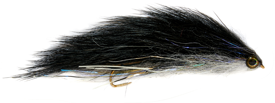 Fulling Mill Streamer - Snake-Bait Black Barbless