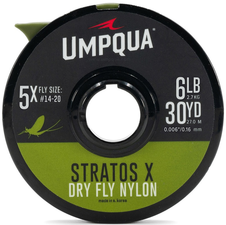 Umpqua Stratos X Dry Fly Grey Camo Tippet 30yds Umpqua Stratos X Dry Fly Grey Camo Tippet 30yds