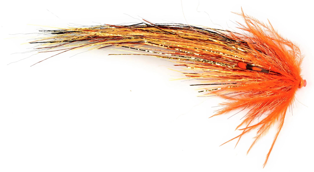Frödin Flies Tubenfliege Flash Wing Series - Hot Orange in Flames
