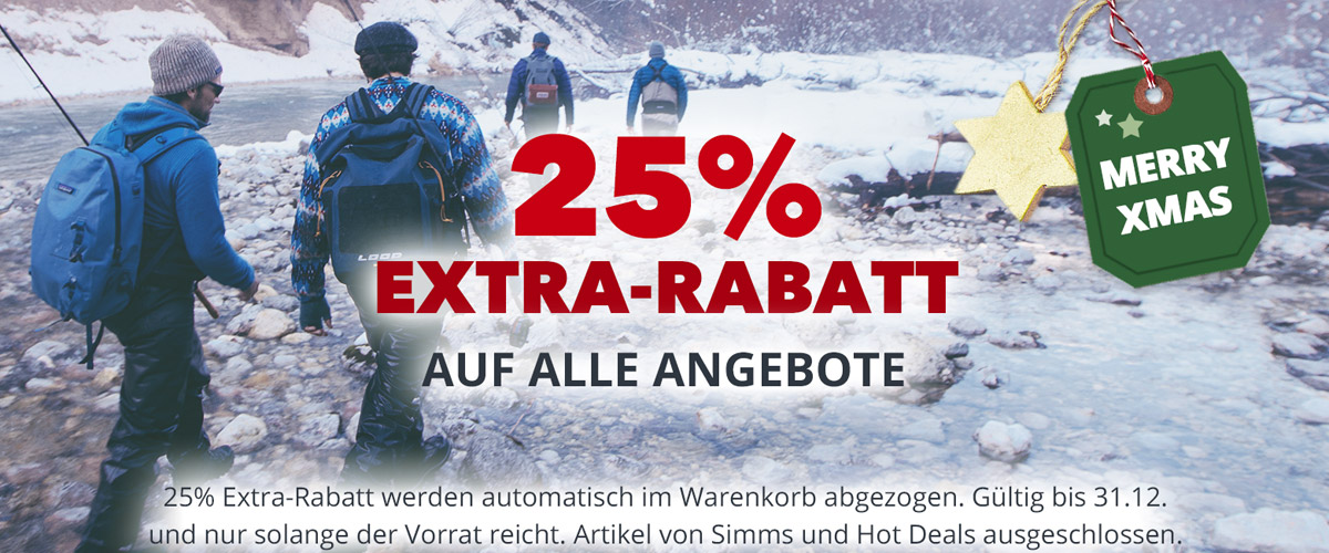 MERRY XMAS: 25% Extra auf alle Angebote bis 31.12.
