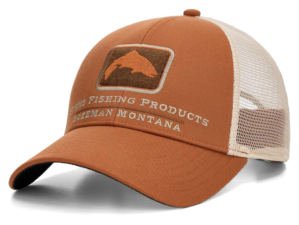 Simms Hat Trout Icon Trucker Cap Stonefly