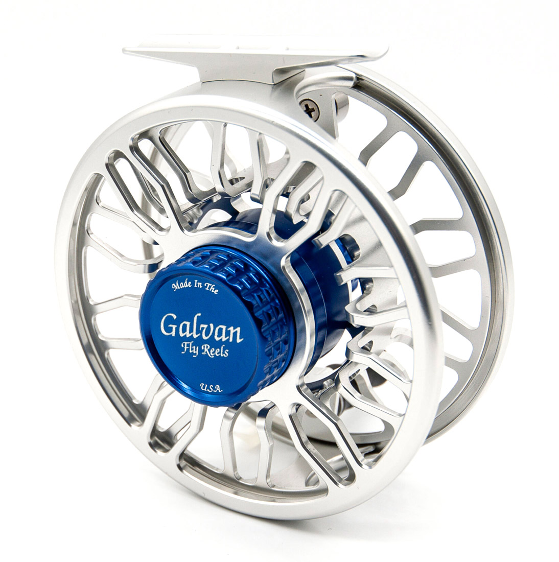Galvan The Grip Fliegenrolle clear with blue