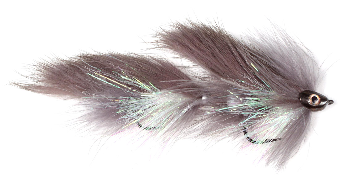 Guideline_Scull_Bunker_Zonker_grey_white Guideline Streamer - Scull Bunker Zonker grey/white