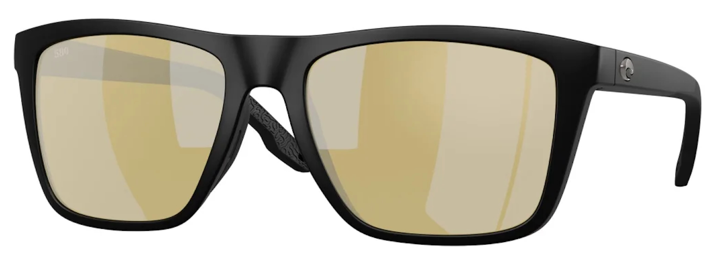 Costa Polarisationsbrille Mainsail XL Matte Black Sunrise Silver Mirror 580G