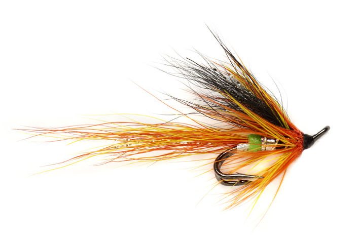 Fulling Mill Lachsfliege - Green Butt Cascade Micro Double
