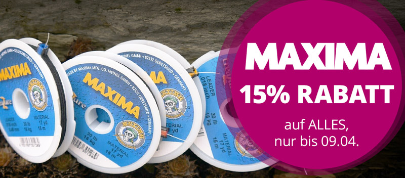 MAXIMA: 15% Rabatt auf alles bis 09.04.