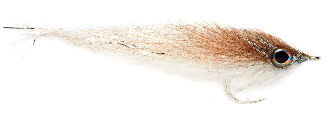 Fulling Mill Streamer - Salty Mullet tan & white
