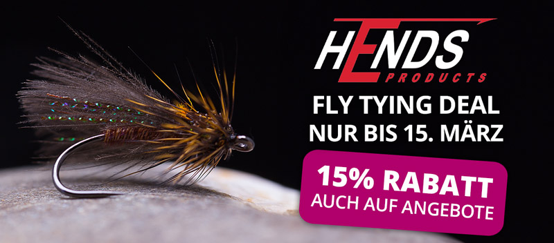 HENDS Fly Tying Deal: 15% bis 15.3.