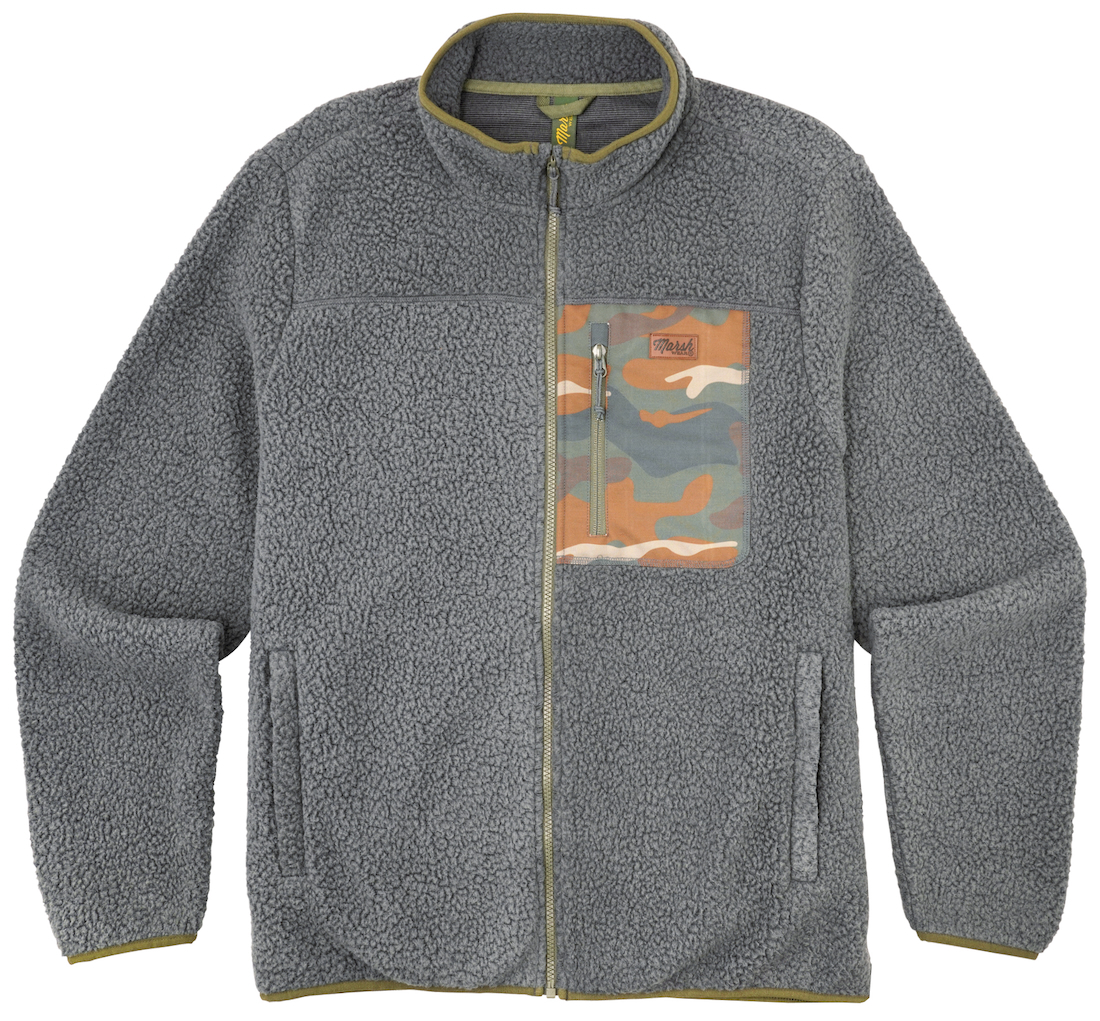 P-29394_Marsh_Wear_Sherpa_Baytwon_Fleece_jacket_Charcoal_ Marsh Wear Baytown Sherpa Jacket Charcoal