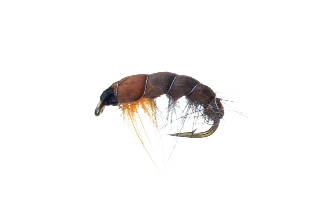 Kami Flies Nymphe - Scud grey orange