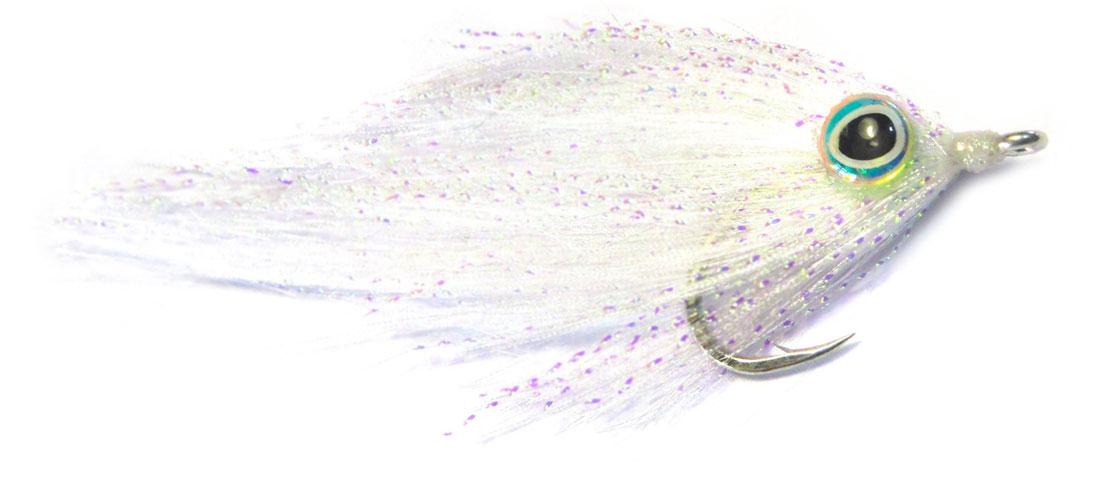 H2O Salzwasserfliege - Magnetic Minnow all white