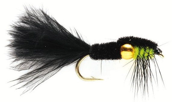 Fulling Mill Nymphe - Golden Nugget Montana Marabou Green