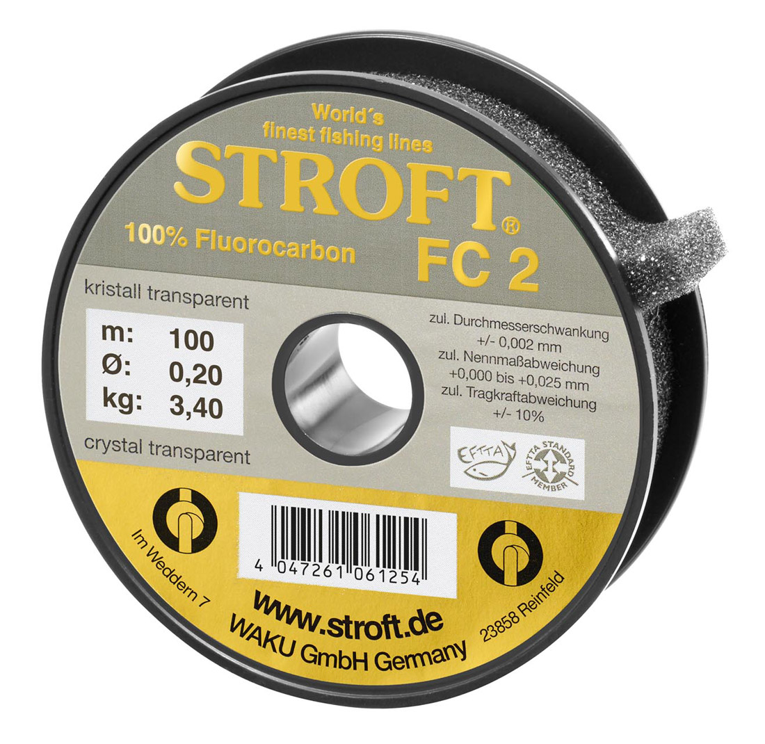 Stroft_FC2_100m_Spule_Titel Stroft FC2 Fluorocarbon 100m Spule