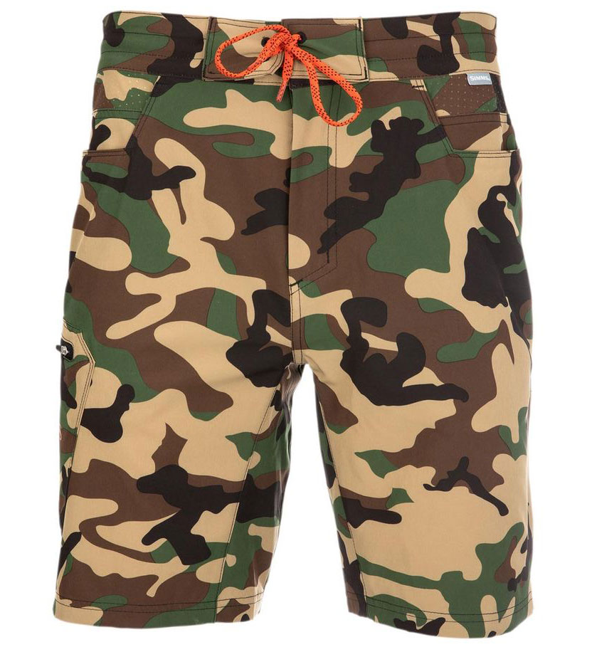 Simms Seamount Board Shorts Hose woodland camo
