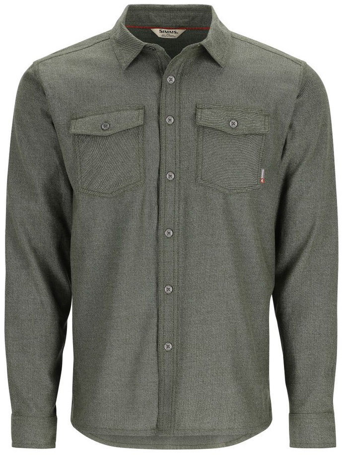 Simms Shoal Flannel Shirt Hemd riffle green
