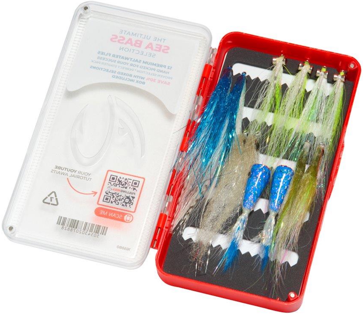 Fulling Mill Ultimate Sea Bass Fliegenset mit Fliegenbox