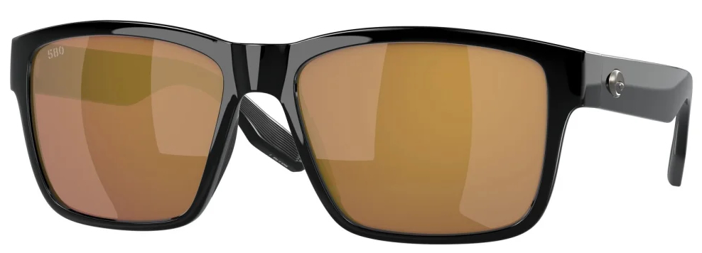 P-28610_Costa_Polarisationsbrille_Paunch_Black_Gold_Mirror_580G_ Costa Polarisationsbrille Paunch Black (Gold Mirror 580G)