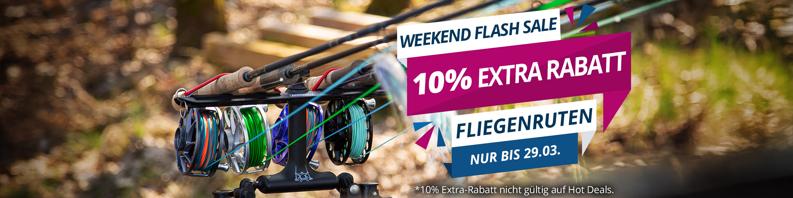 Nur 2 Tage: 10% Extra auf Fliegenruten im Sale