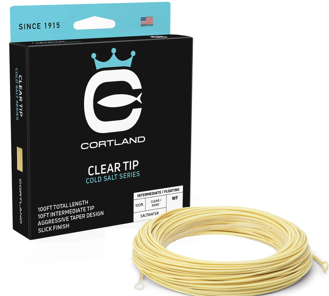 Cortland Cold Salt Floating / 10 ft Intermediate Clear Tip Fliegenschnur
