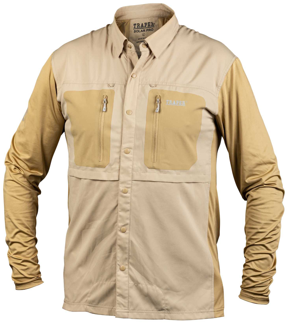 P-26483_Traper_Solar_Pro_Sonnenschutz_Shirt_Sand_ Traper Solar Pro UPF 50+ Fishing Shirt Sonnenschutz sand