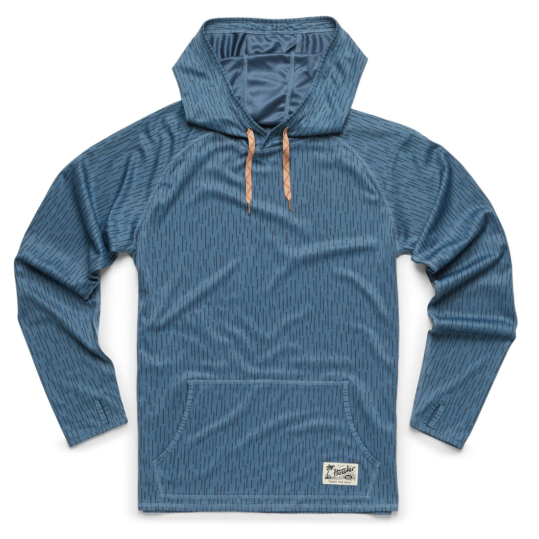 Howler Brothers Loggerhead Sunshade Hoodie - deluge camo : pacific blue UPF35+ UV-Schutz