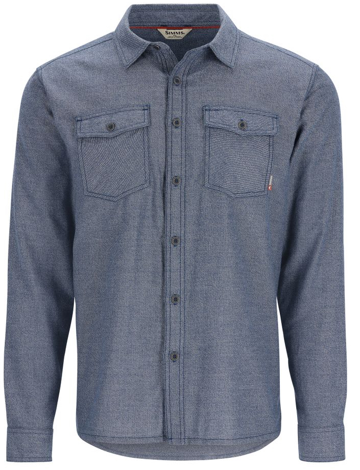 Simms Shoal Flannel Shirt Hemd midnight