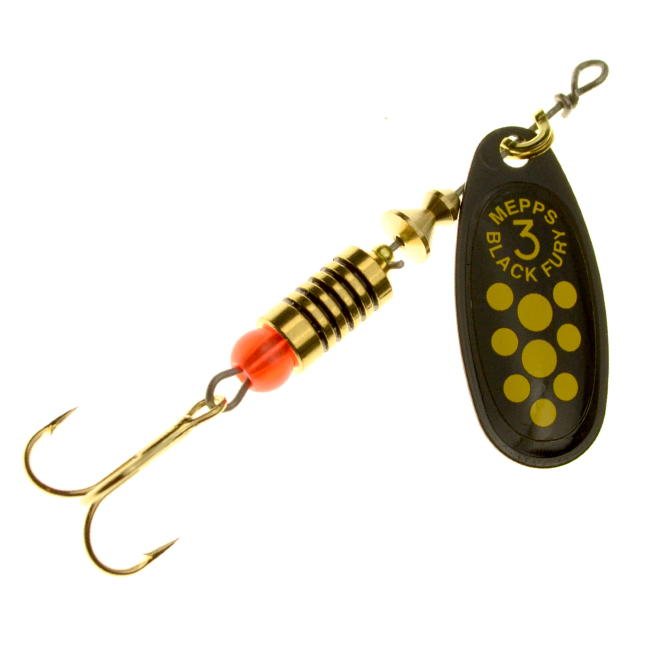 Mepps Black Fury Spinner schwarz/gelb