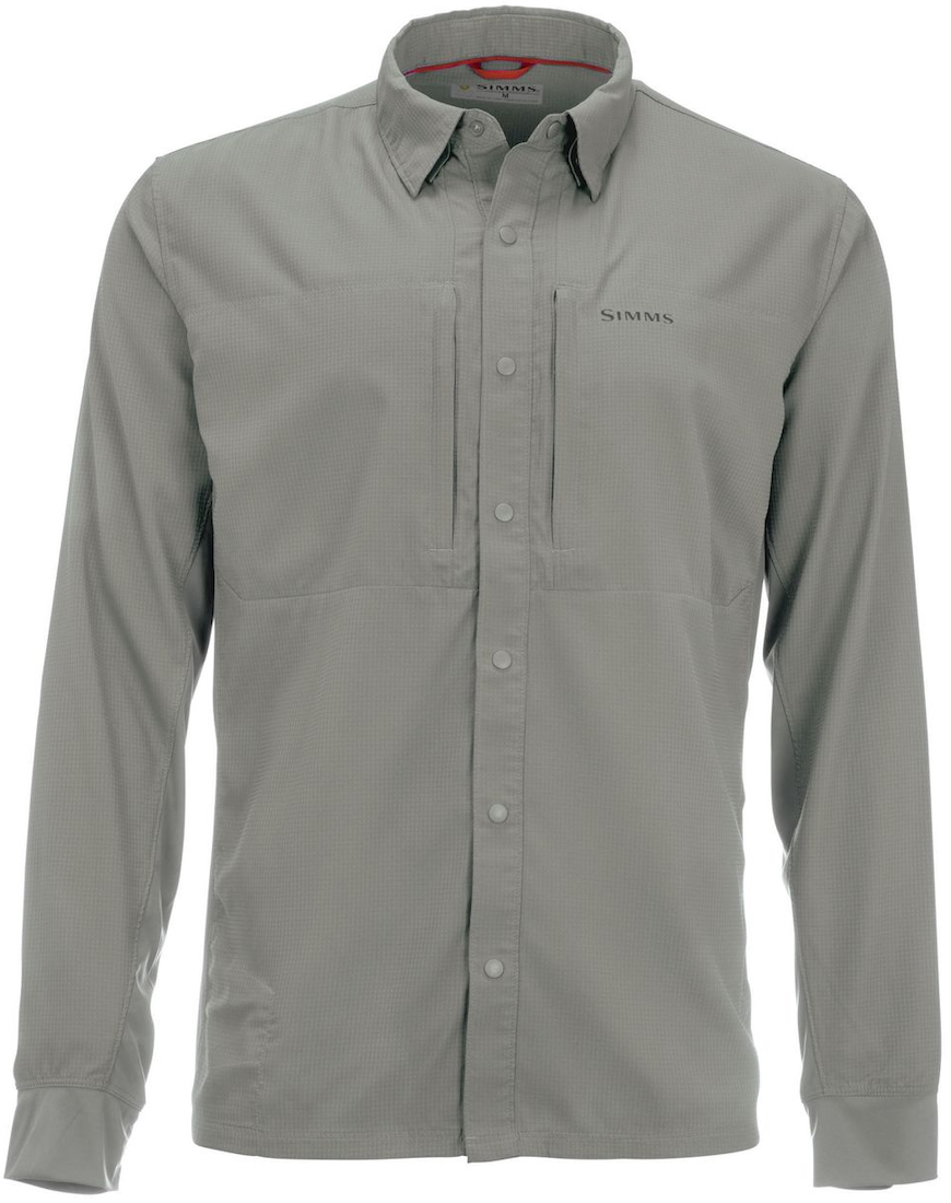 P-28397_Simms_BugStopper_BiComp_Intruder_Hemd_Cinder_ Simms BugStopper Intruder BiComp UPF30 Shirt mit UV & Insektenschutz Cinder
