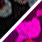 holo black/fuchsia