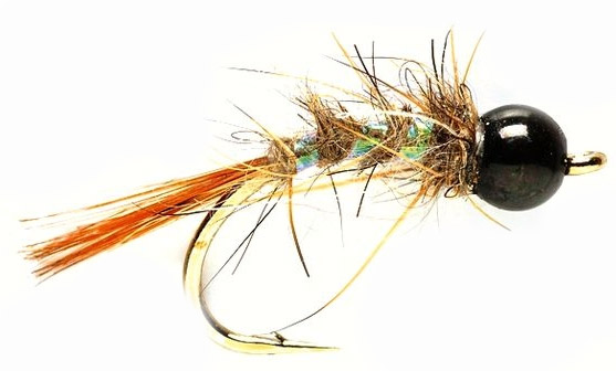 fulling_mill_hare_ear_black_head Fulling Mill Nymphe - Terrys Black Head Hare Ear