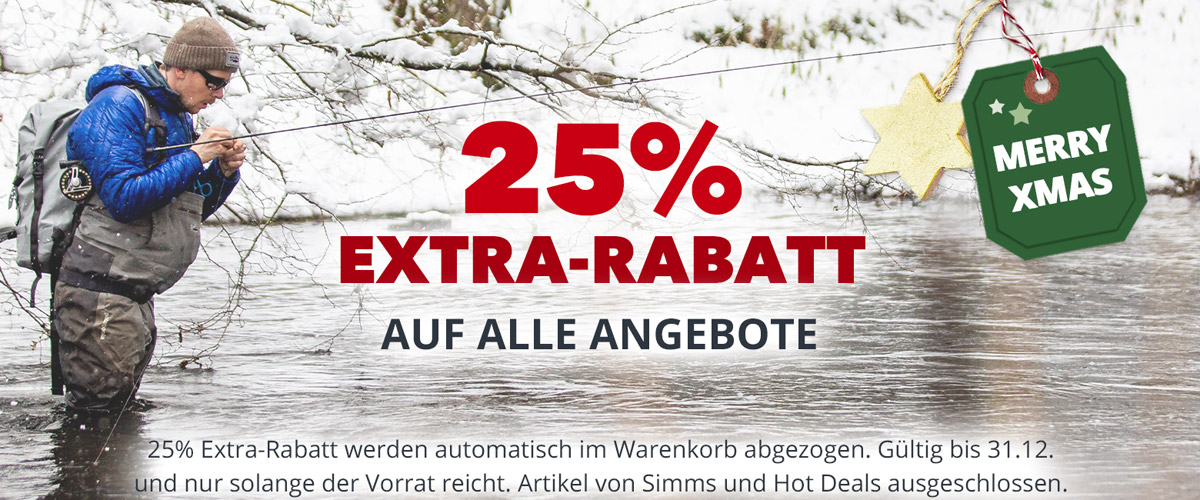 MERRY XMAS: 25% Extra auf alle Angebote bis 31.12.