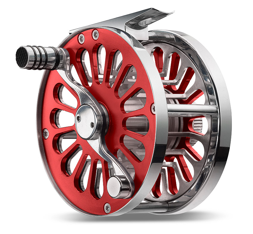 Vosseler Passion Alu Fliegenrolle rot