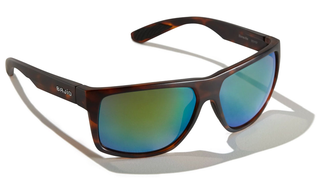 Bajio Polarisationsbrille Boneville - Dark Tort Matte (Green Mirror Glass)