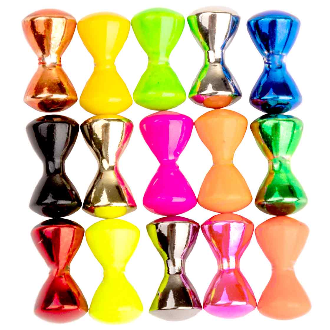 Brass Dumbbell Eyes Rounded Augen