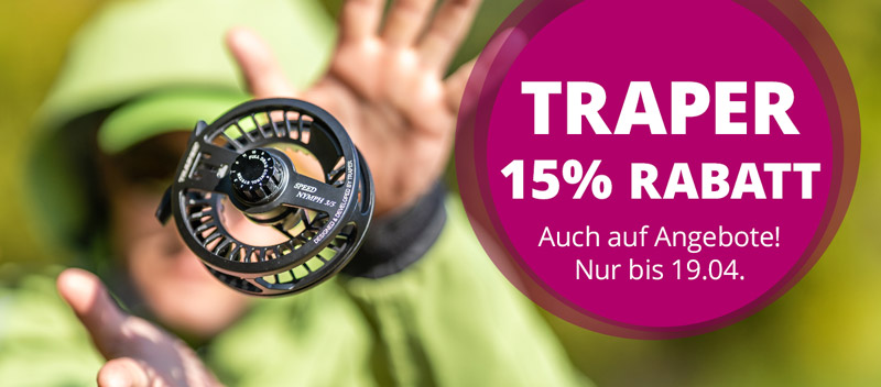 TRAPER: 15% auf alles bis 19.04.