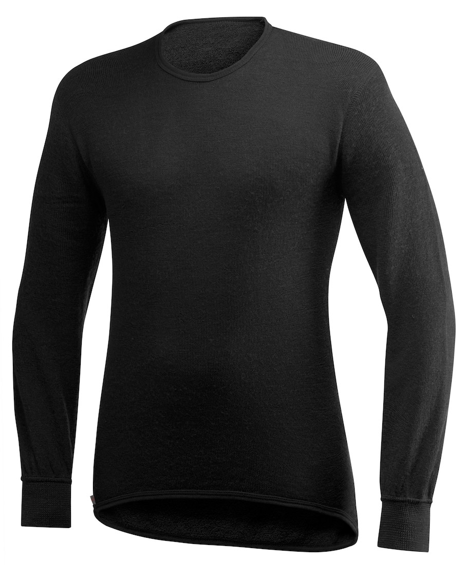 Woolpower Crewneck 200 Langarmshirt black
