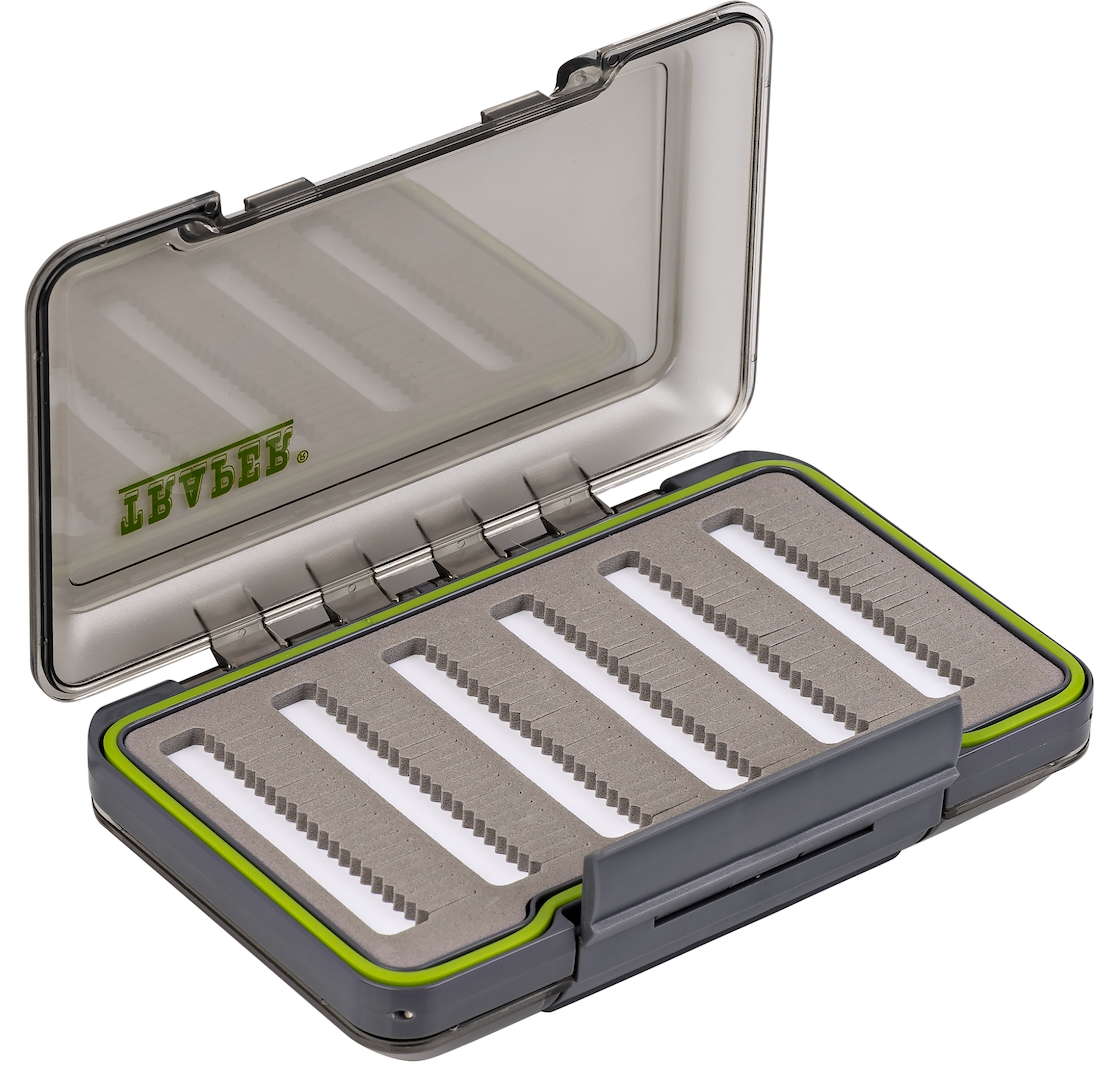 Traper Dryfly Box Double Side Waterproof  128 x 96 x 38mm Fliegendose für Trockenfliegen