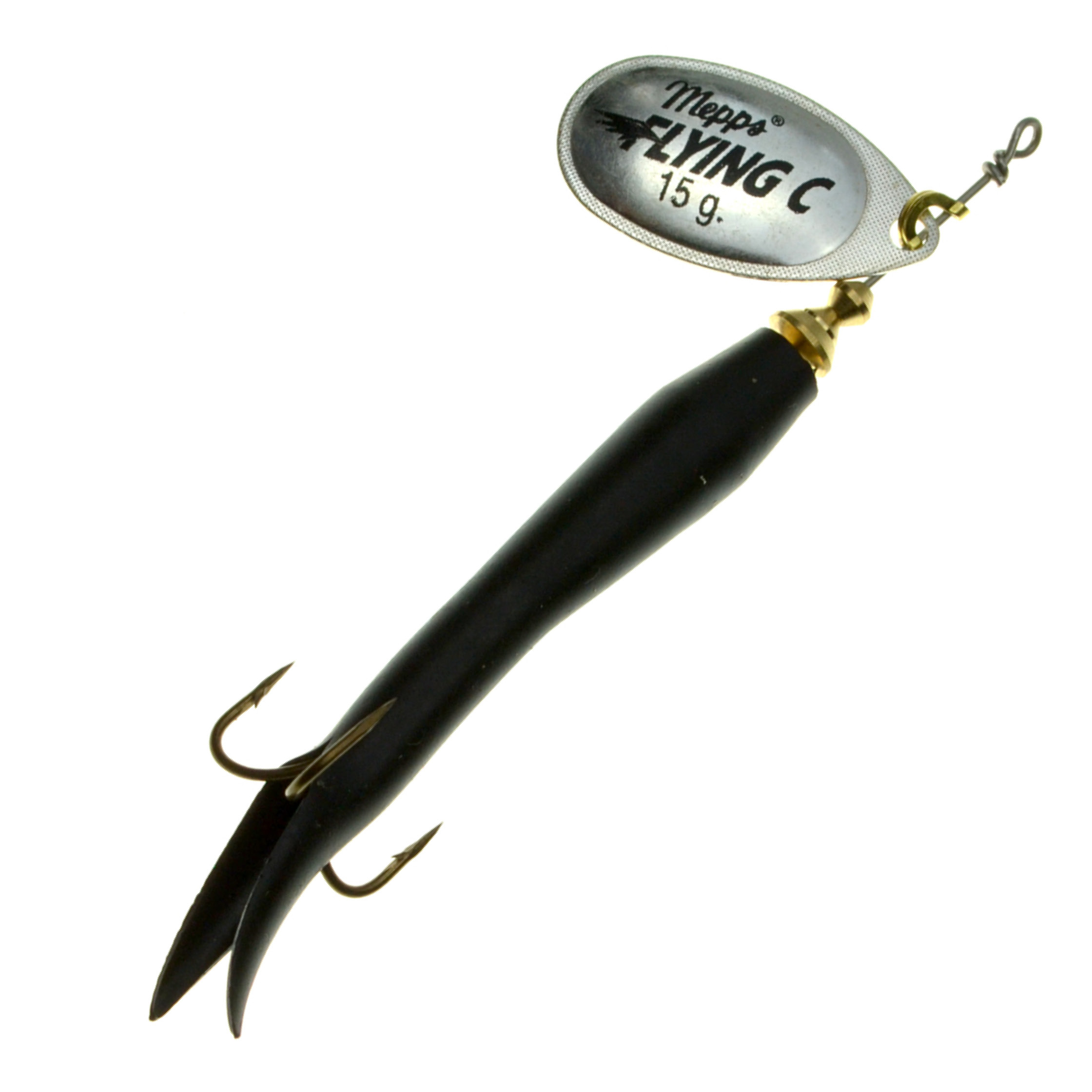 Mepps Aglia Flying Condom Spinner silber/schwarz