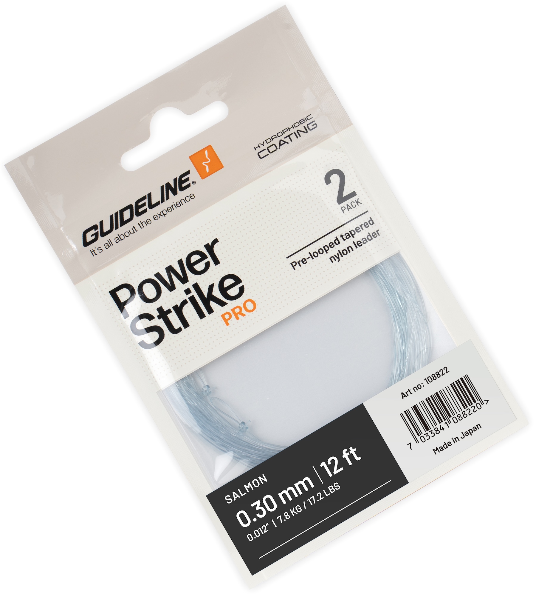 Guideline Salmon 12 ft Tapered Leader Vorfach