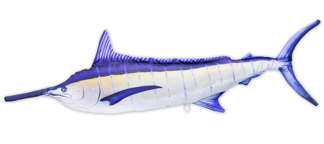 P-29195_Fischkissen_Kuscheltier_Blue_Marlin_118cm Fischkissen Kuscheltier Blue Marlin 118cm