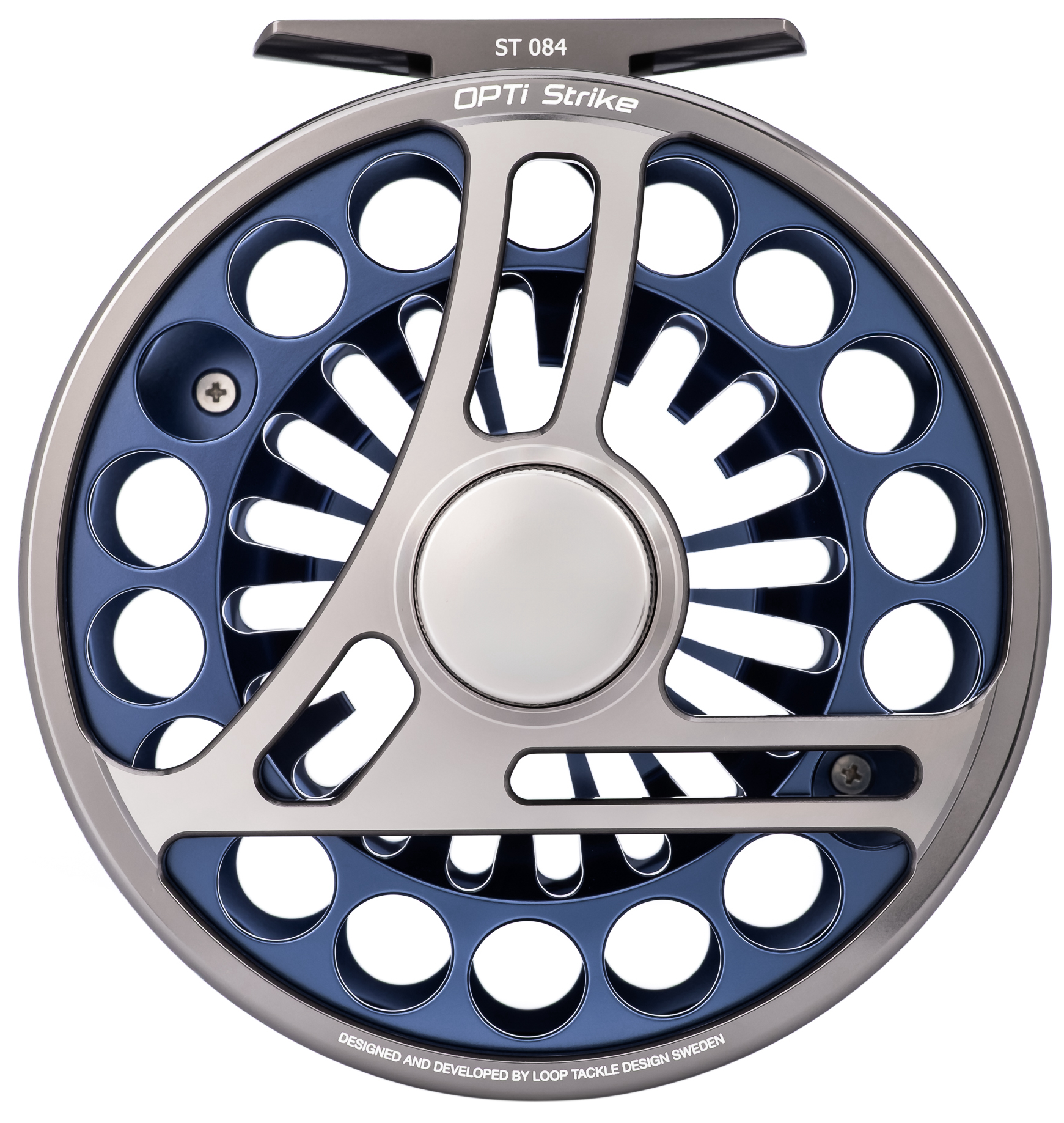 Loop Opti Strike Fliegenrolle Arctic Blue