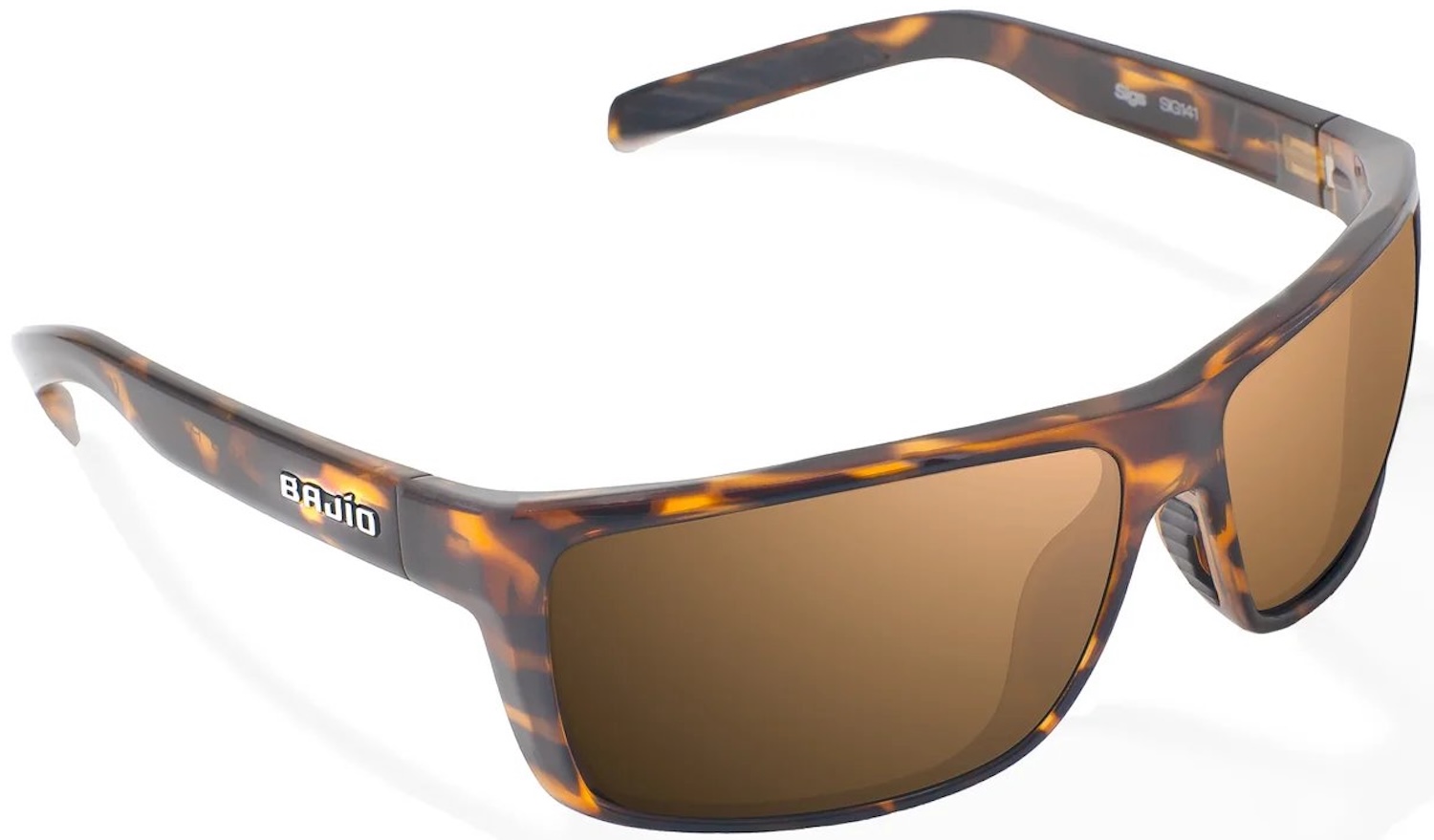Bajio Polarisationsbrille Sigs - Brown Tortoise Gloss (Copper PC)