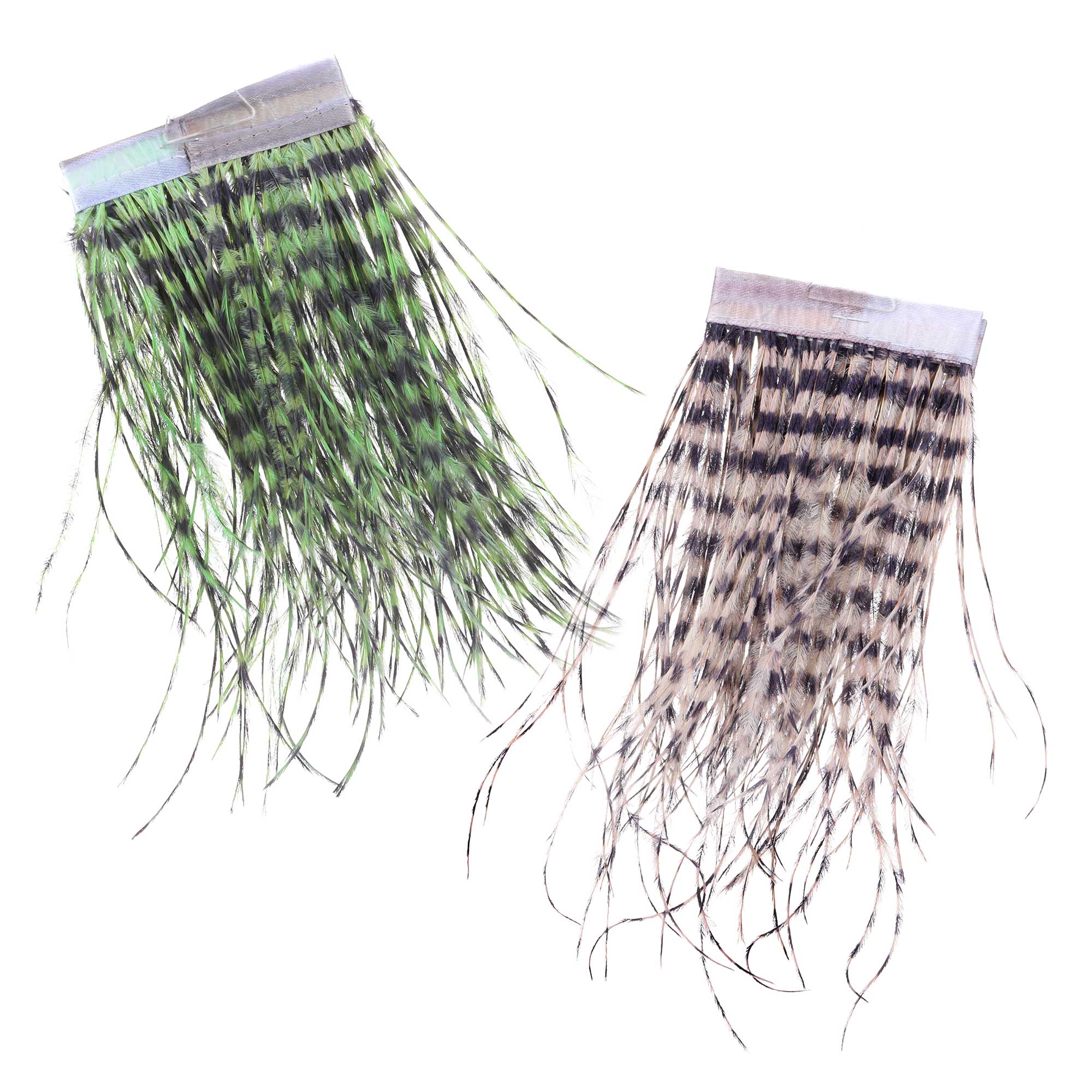 MFC Strung Barred Ostrich - Grizzly Straußenfedern