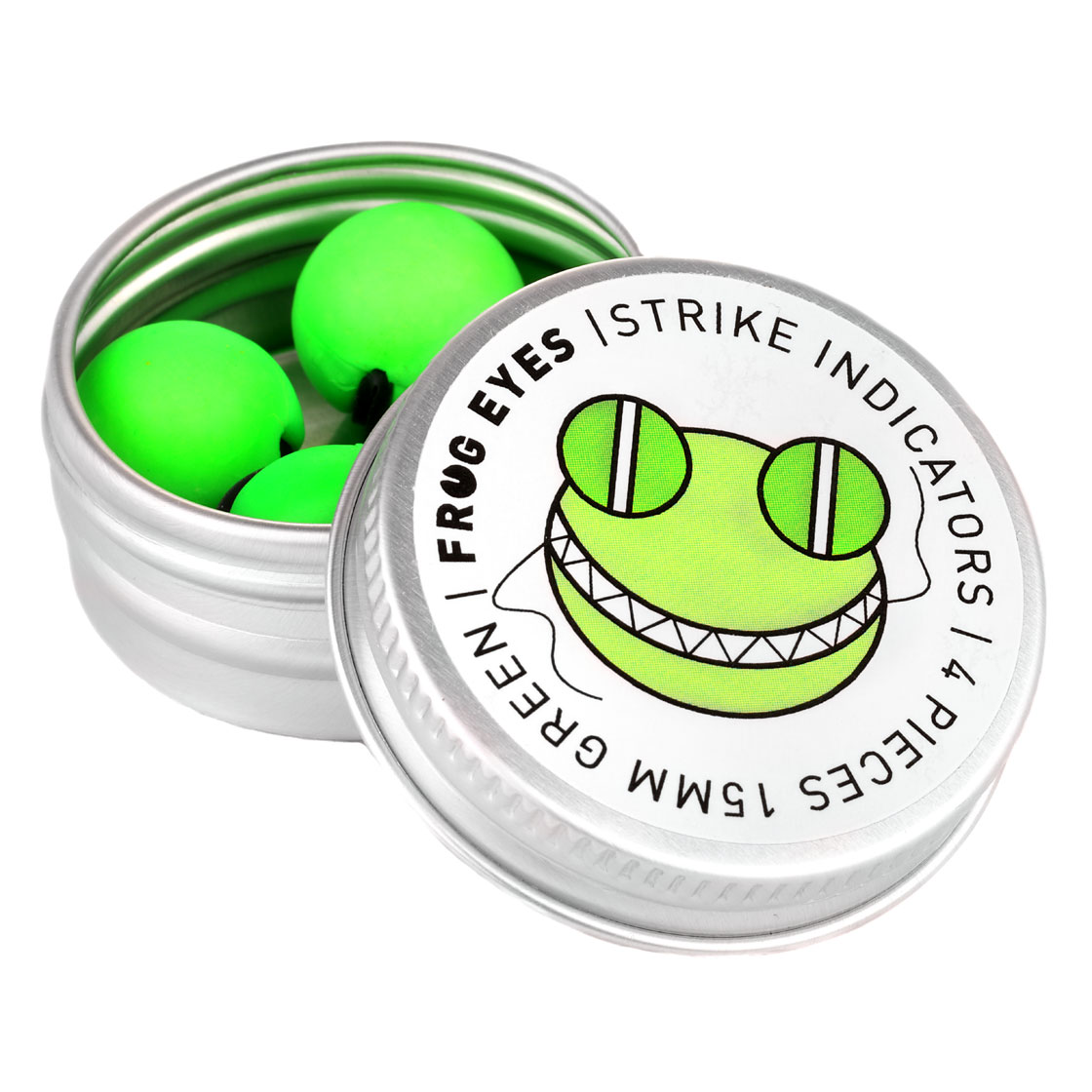 P-18854_frog-eyes_bissanzeiger_green_foto1 Frog Eyes Strike Indicator Bissanzeiger green